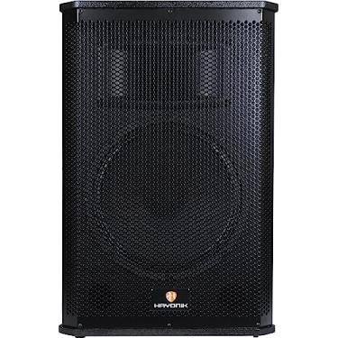 Imagem de HAYONIK, Caixa Ac. Amplificada em Madeira, 400W, Falante 12", Driver JBL, USB, Entrada P/Mic, Bluetooth, Rádio FM, 200W RMS, Saída Passiva - CX-HK12A