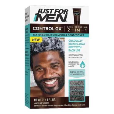 Imagem de Just For Men Control Gx Shampoo 2 In 1 Redutor Cinza Cabelo Texturizad