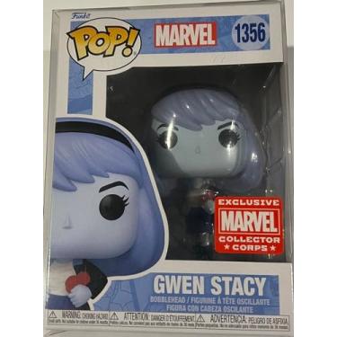 Imagem de POP! FUNKO Marvel Collector Corps Exclusivo Homem-Aranha Azul Gwen Stacy #1356 com estojo de acrílico!