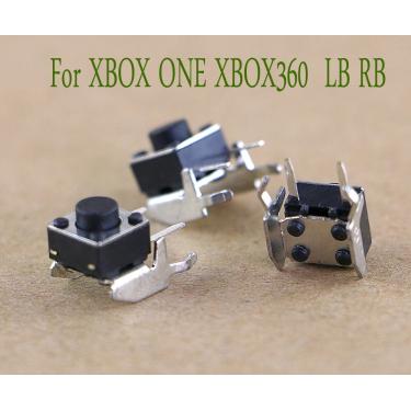 Imagem de Branco lb rb botão esquerdo e direito para xbox one xbox 360 reparo do controlador  300pcs