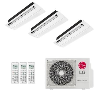 Imagem de Ar-Condicionado Multi Split Inverter LG 21.000 (2x Evap Cassete 1 Via 9.000 + 1x Evap Cassete 1 Via 12.000) Quente/Frio 220V