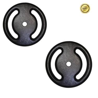 Imagem de Kit 2x Anilha Super Premium de 3Kg Ferro Fundido Pintada Academia-Unissex