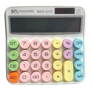 Imagem de Calculadora Eletrônica 12 Dígitos Colors Multi Função -Ranco