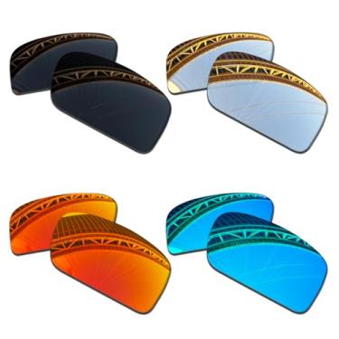 Imagem de LenzProse Lentes de reposição polarizadas de 1,5 mm para óculos de sol Oakley Gascan OO9014 60 mm, antiarranhões | Ajuste perfeito