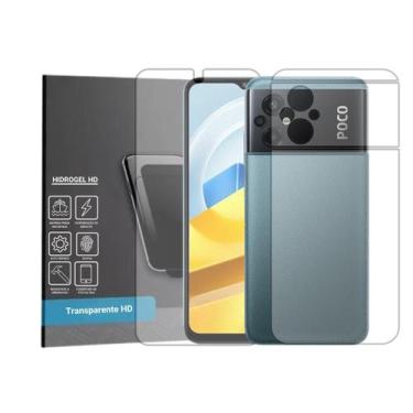 Imagem de Película Hidrogel HD Frente e Verso Compativel Com Xiaomi Poco M5 - Gl