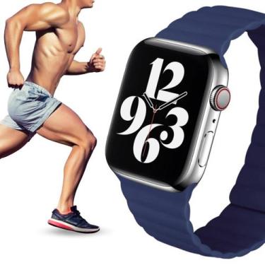 Imagem de Pulseira de Silicone Magnética Sport Premium Compatível Apple Watch 42