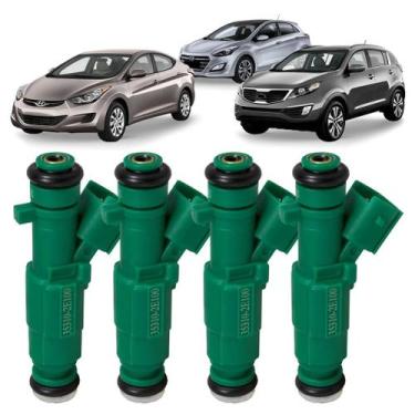 Imagem de 4x Bico Injetor Hyundai Elantra I30 Ix35 Kia Sportage 2.0 - SEEDS AUTO
