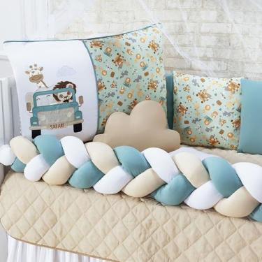Imagem de Kit Berço Trança Safari 14 Peças 100% Algodão - Rei do Kit Berço, JEEP