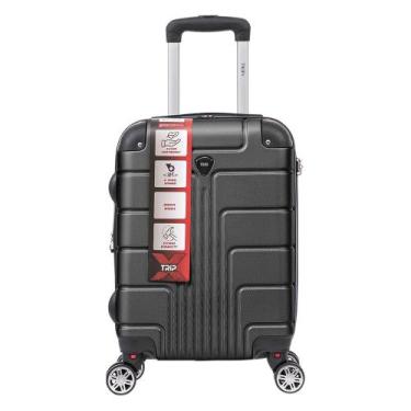 Imagem de Mala De Viagem Bordo Pequena 8kg ANAC Rodinhas Duplas TripX, Grafite