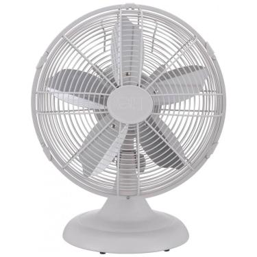 Imagem de Ventilador de Mesa Retrô com 3 Velocidades 110V Hunter 90602 Branco