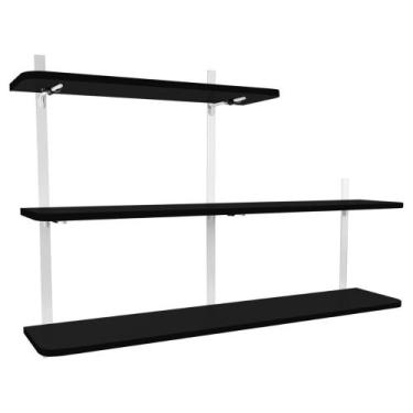 Imagem de Prateleira com 3 Níveis Decoração Sala Escritório Cardiff - Loja da Is