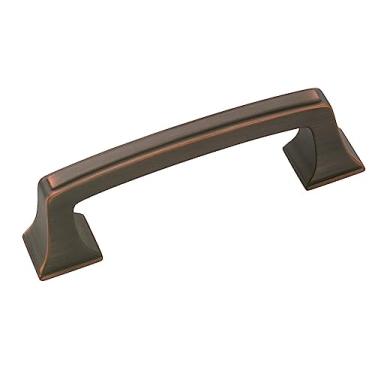 Imagem de Amerock | Puxador de armário | Bronze polido a óleo | 3 polegadas (76 mm) Centro a Centro | Mulholland | 1 pacote | Puxador de gaveta | Puxador de gaveta | Ferragens de armário