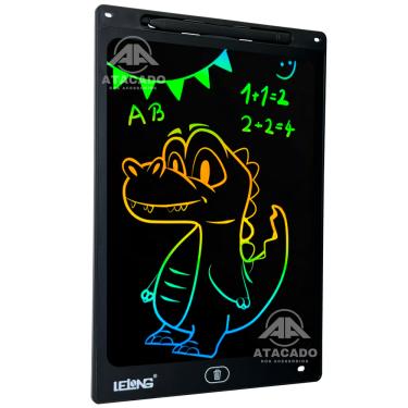 Imagem de Lousa Digital Prancheta de Desenho com Bateria 3V Caneta p/ Anotação Esboço Cálculo