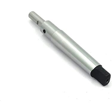 Imagem de Ferramenta de guia de torneira central com haste MT2 (Teng) para alinhar a torneira para rosquear o furo do gabarito do moinho do torno