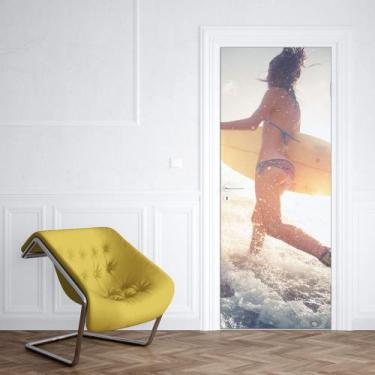 Imagem de Adesivo de Porta Surfista 02 - Império da Impressão, G - 90cm x 210cm