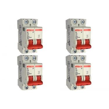 Imagem de Kit C/4 - Disjuntor Steck "Din" Bipolar 50A. C