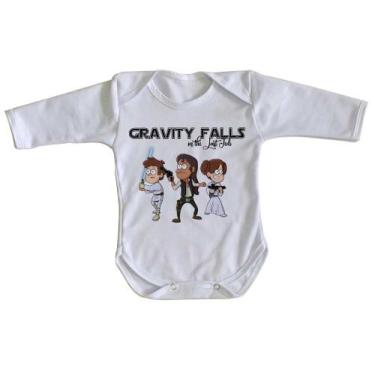 Imagem de body nenê criança roupa bebê manga longa  Gravity Falls in the last Je