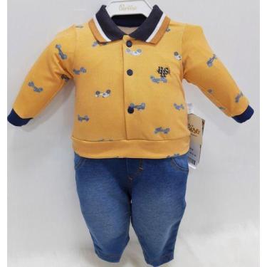 Imagem de Macacão Longo Luxo Bebe Menino Paraiso Meia Estação Rf 10133 - Paraíso