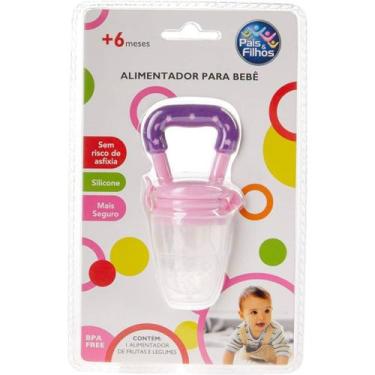 Imagem de alimentador para bebe - rosa pais e filhos 