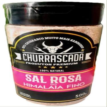 Imagem de Sal rosa do himalaia fino - 100% natural - pote 500g - Bom Gosto, 500 