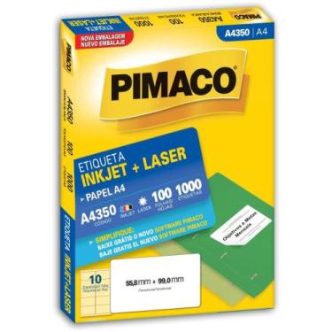 Imagem de Etiqueta A4 A4350 100 Folhas 55,8 X 99,0 MM - Caixa com 1000 Unidades 