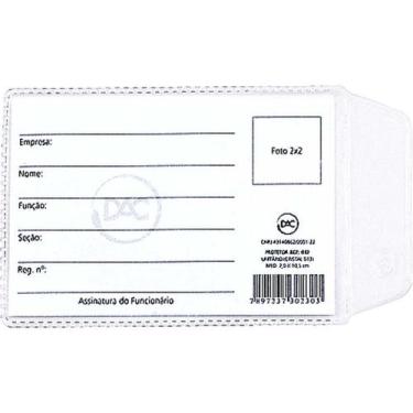 Imagem de Porta Documento para CNH Nova com ABA 6,5X9,5CM - Pacote com 100 Unida