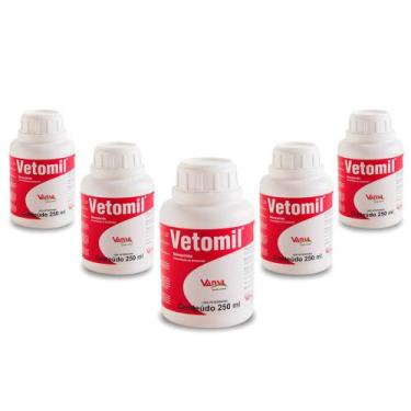 Imagem de Kit 5 Mosquicida Vetomil Anti Moscas E Insetos Vansil 250ml