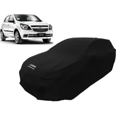 Imagem de Capa De Tecido Para Proteção Do Carro Gm Agile Luxo - Mz, Preta