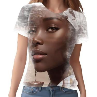 Imagem de Camiseta Camisa Mulher Africanas Raizes  Beleza Negra 4 - Enjoy Shop, 