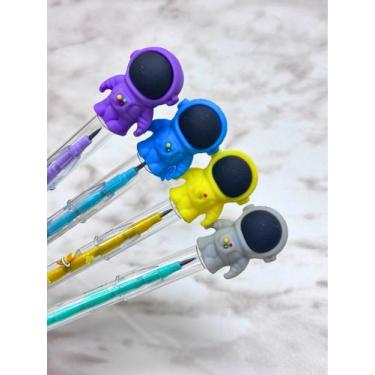 Imagem de KIT 12 Lapiseira Troca Ponta Lápis Refil Material Escolar Papelaria Fo