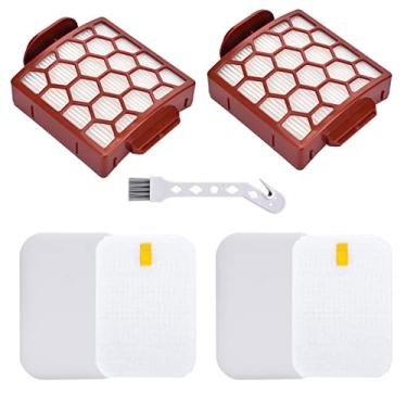 Imagem de 2 Foam&Felt+ 2 HEPA Replacement Filters kit for Shark Navigator Zero-M Self-Cleaning Brushroll Pet Pro ZU62, ZU60,ZU62C Pet Plus NV251,NV255,Swivel Pro Complete NV150,NV151,Part 1238FT60,1239FT60