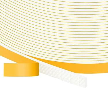 Imagem de Trisiki Fita Adesiva Branca Resistente Contra Intempéries, Fita Isolante Contra Intempéries para Portas, Fita de Vedação para Portas, Fita À Prova de Som Contra Intempéries para Po (1/4 Pol X 1/16 Pol