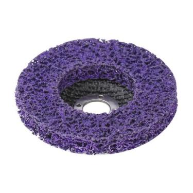 Imagem de 1PC Disco de tira de polimento Roda abrasiva Removedor de ferrugem para rebarbadora de ângulo Carro Caminhão Motocicletas Polimento, Roxo, 115x22mm Grão
