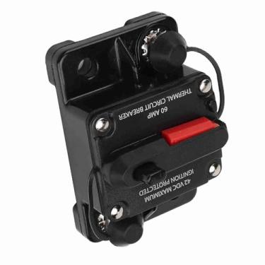 Imagem de 12V 30A 40A 60A Disjuntor Reajustável de áudio Estéreo de Carro Fusível de Auto Recuperação para de áudio e Vídeo de Carro (60A)