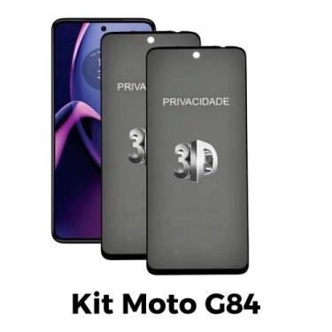 Imagem de Kit 2UN Película 3D Privacidade de Vidro para Motorola Moto G84 - LXL