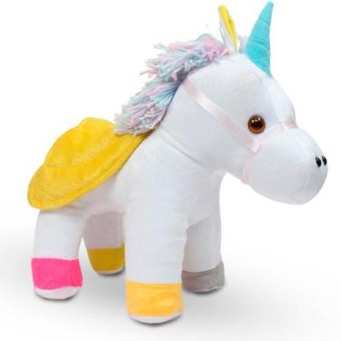 Imagem de Unicórnio de Pelúcia Branco - Cilinho