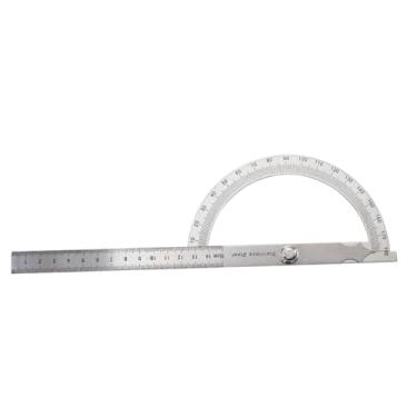 Imagem de Ｂｅｓｇａ Medida do régua de transferidor do Angle Medida 0-180 graus para o Projeto Arquitetônico de ângulo multifuncional resistente Ambos