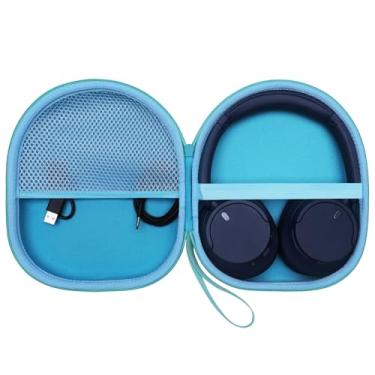 Imagem de Capa de transporte compatível com fones de ouvido Sony WH-1000XM4, WH-CH720N, WH-1000XM5, WH-CH520, ULT WEAR, WHCH710N, WH-CH510, capa rígida verde menta para viagem DR·AMIU