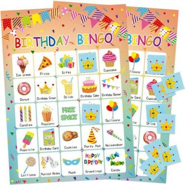 Imagem de Jogo de Bingo de Aniversário Fancy Land para 24 Crianças