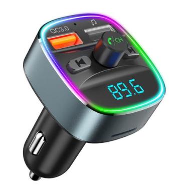 Imagem de Transmissor FM Bluetooth Nulaxy NX10 para Carro com Carregador USB