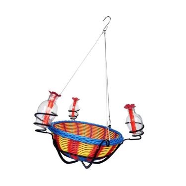 Imagem de Generic Pendurado cesto de flor ao ar livre bezerro -bosco de alimentador de pára -vazio quintal portátil instalação fácil jardim de jardinagem de água