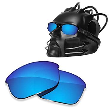 Imagem de ToughAsNails Lentes de reposição para óculos de sol Oakley Flak Jacket - HyperVision Plus Azul Cromado - Polarizado