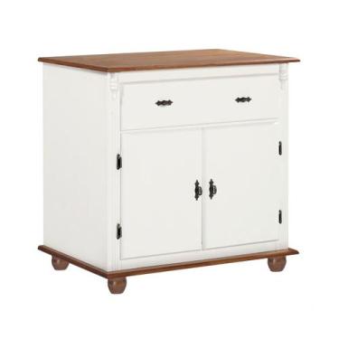 Imagem de Balcão Buffet Florença 2 Portas 1 Gaveta Pés Torneados em Madeira - Ma