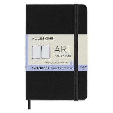 Imagem de Caderno de esboços Moleskine Art, capa dura, bolso, preto, 80 páginas
