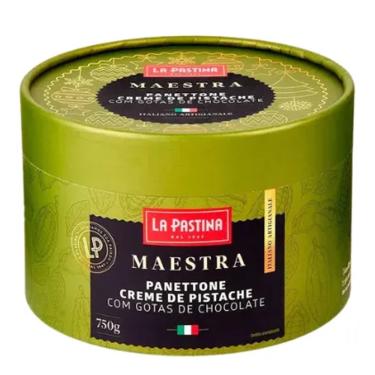 Imagem de Panettone la pastina Pistache com Gotas de Chocolate 750g