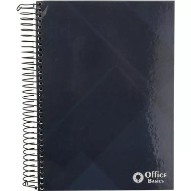 Imagem de Office Basics Caderno Universitário Liso 10 Matérias 160 Folhas Capa Dura Espiral