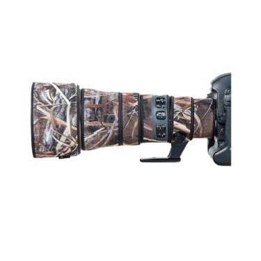 Imagem de Capa de lente para Nikon AF-S 500 mm F/5.6 E VR camuflagem capa de proteção para lente de câmera (cor #camuflagem de grama murcha - à prova d'água) capa de chuva