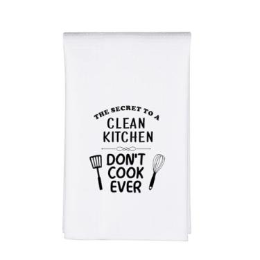 Imagem de MBMSO Toalhas feministas The Secret to Clean Kitchen is Simple Don't Cook Ever Burn The Patriarchy Gifts Activism Protest Gifts (Don't Cook TW)