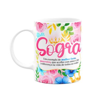 Imagem de Caneca Floral Mães - Sogra - Definição - 325ml