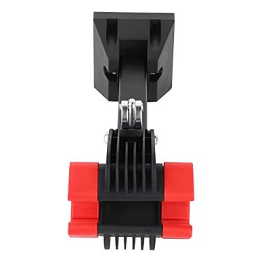 Imagem de Suporte Compacto na Parede No Suporte a Bicicleta, Reparo Dobrável de Rack de Armazenamento para Facilitar o Transporte, para Amadores Bicicleta e Tarefas Manutenção, Aço Preto e ABS